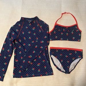 Mini Boden Three Piece Swim Suit